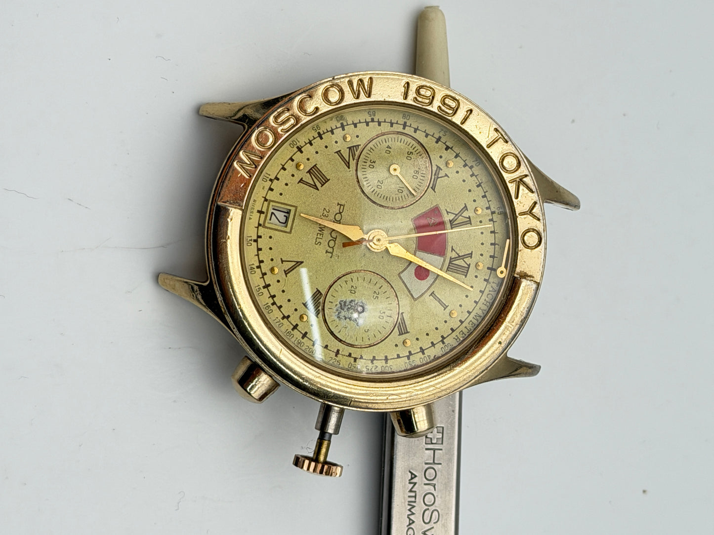 poljot chrono moscow 1991 tokyo 38mm