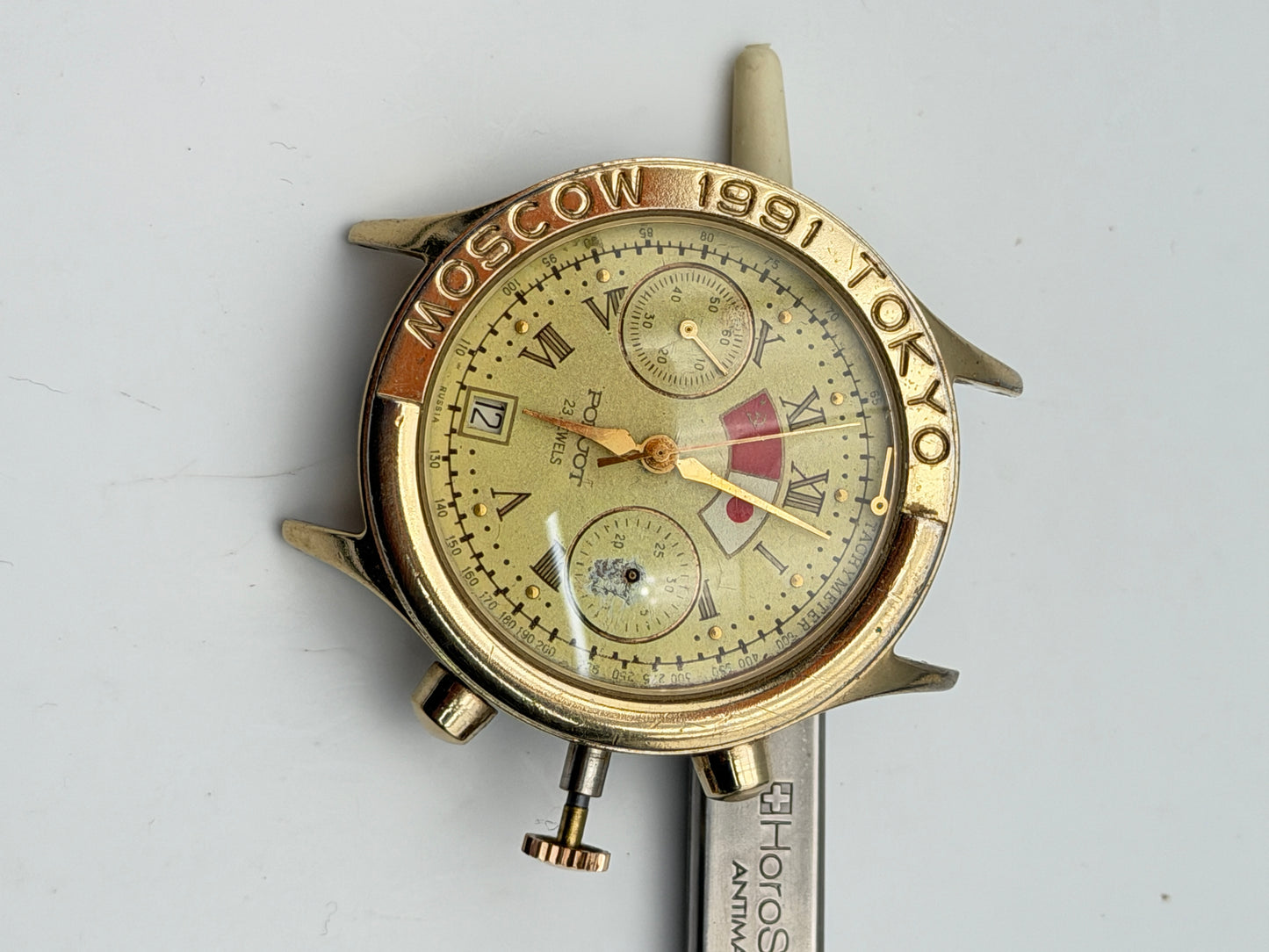 poljot chrono moscow 1991 tokyo 38mm
