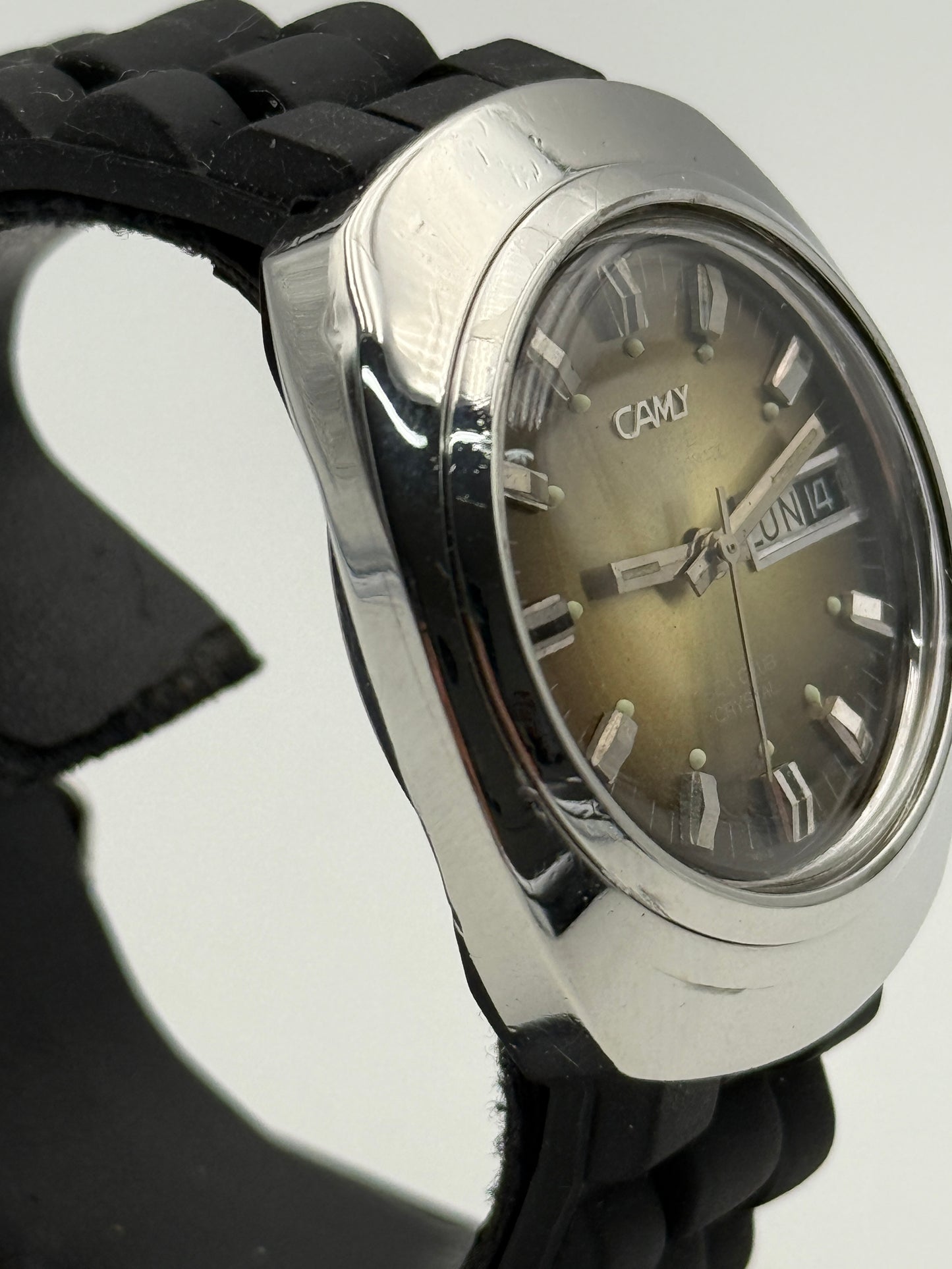 camy sea club automatic swiss vintage diver steel 37mm