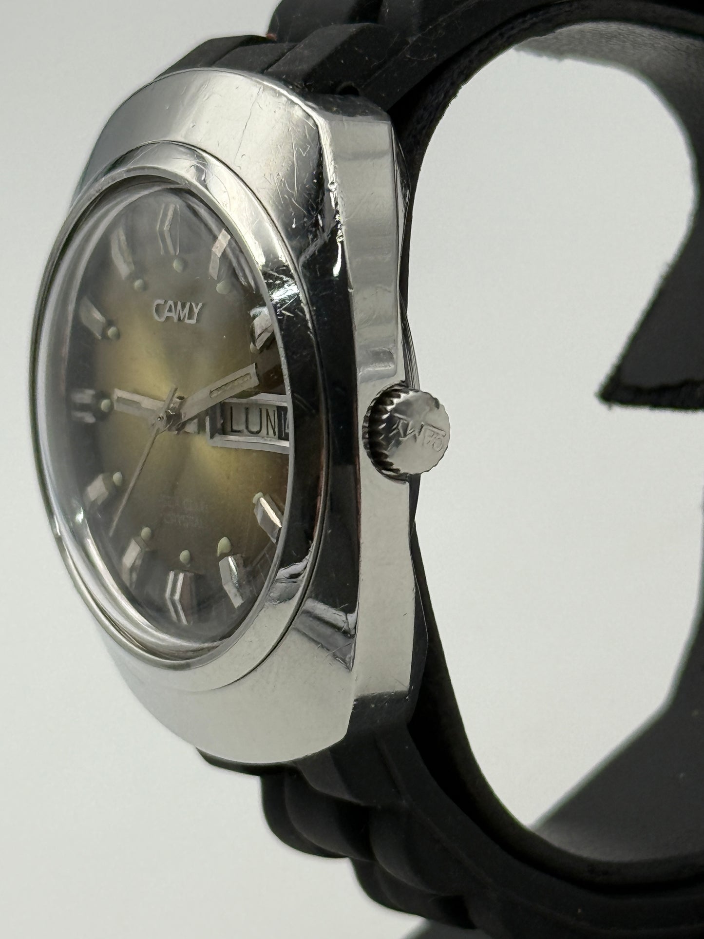 camy sea club automatic swiss vintage diver steel 37mm