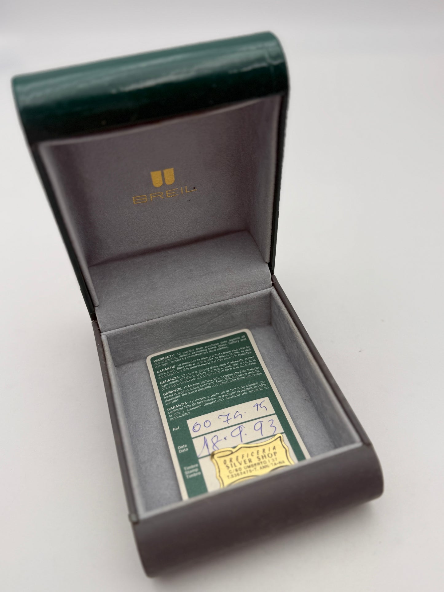 breil watch box scatola vintage rare