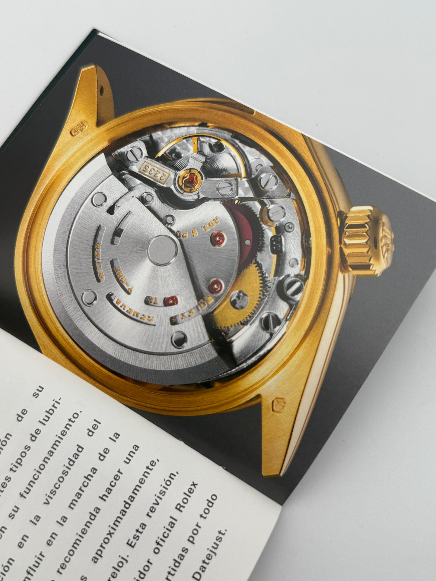 rolex datejust booklet libretto 1999