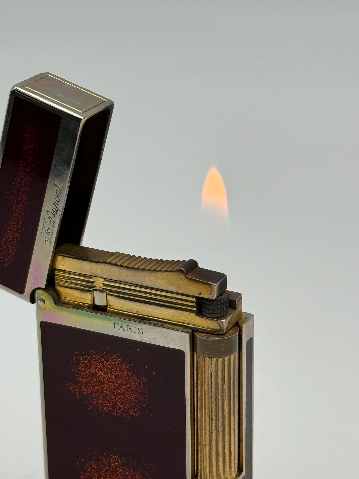 s.t. dupont Chinese laque red stardust  lacca cinese polvere di stelle