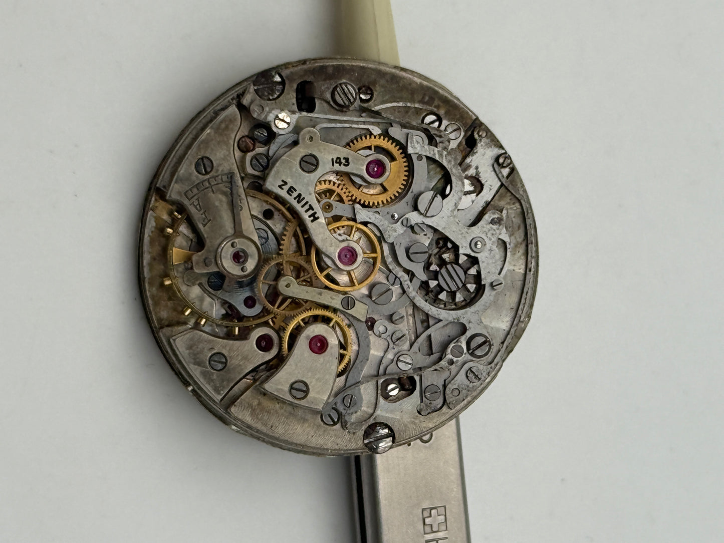 zenith excelsior park 143 chronograph movement movimento rare vintage