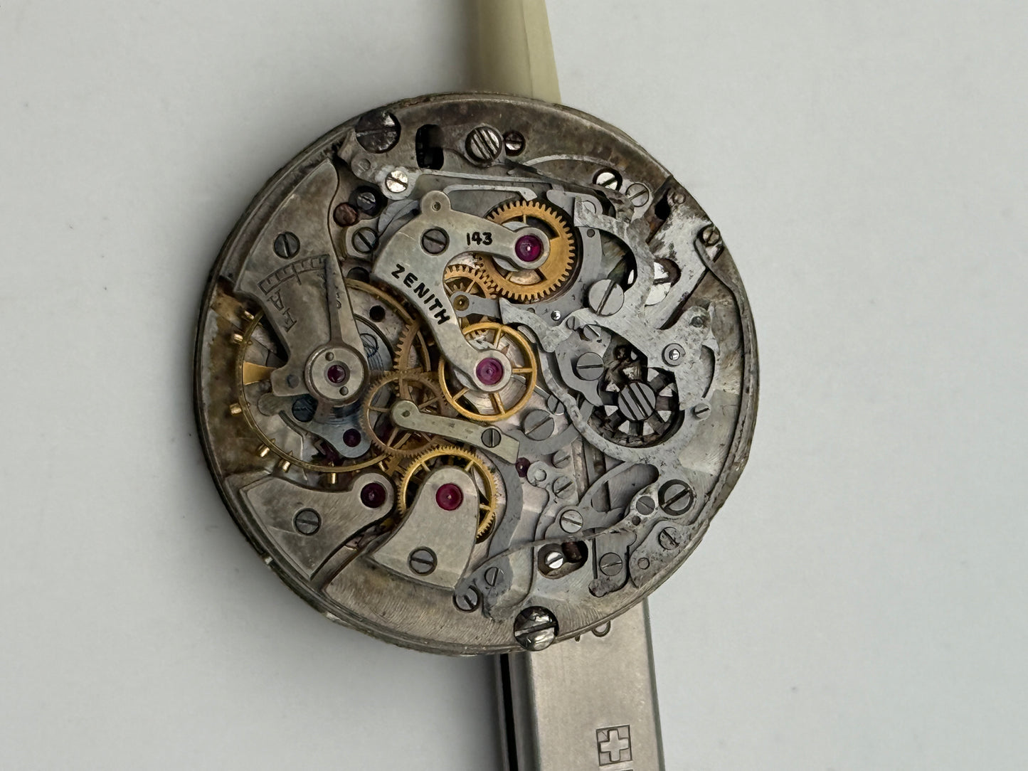 zenith excelsior park 143 chronograph movement movimento rare vintage