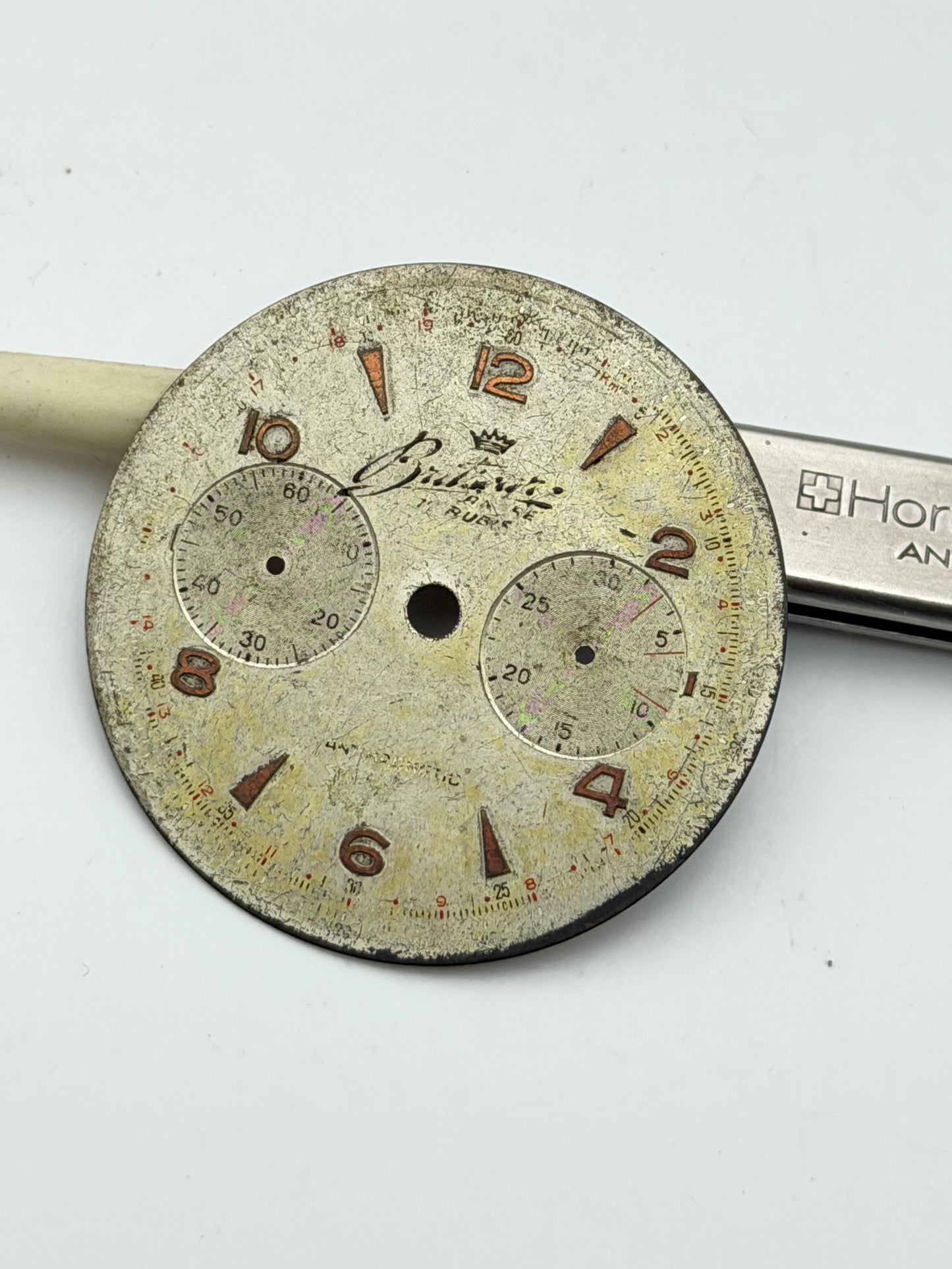 britscar chrono 34mm dial quadrante