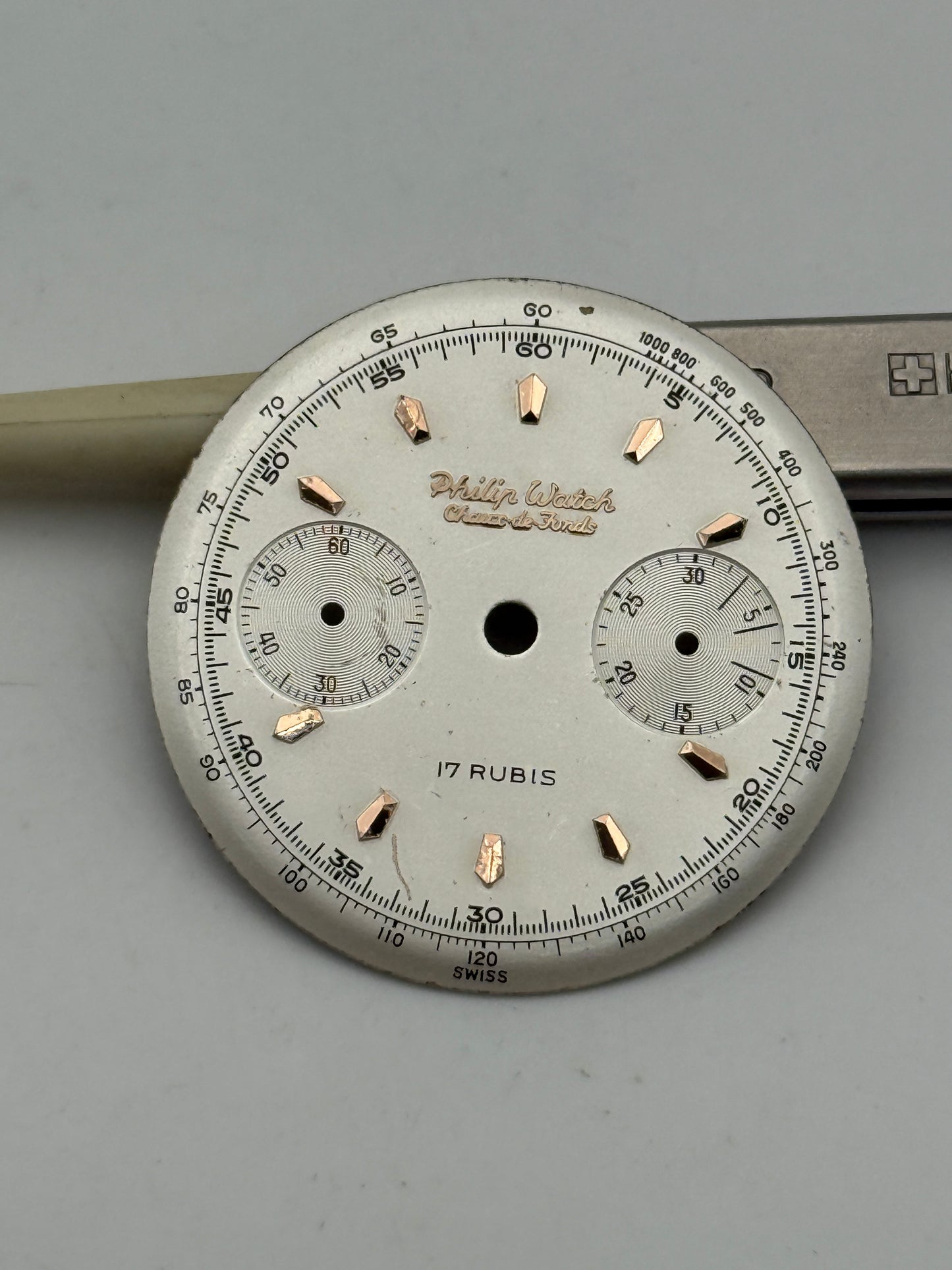 philip watch cahux de fonds 26,9mm r23 valjoux 23 dial quadrante