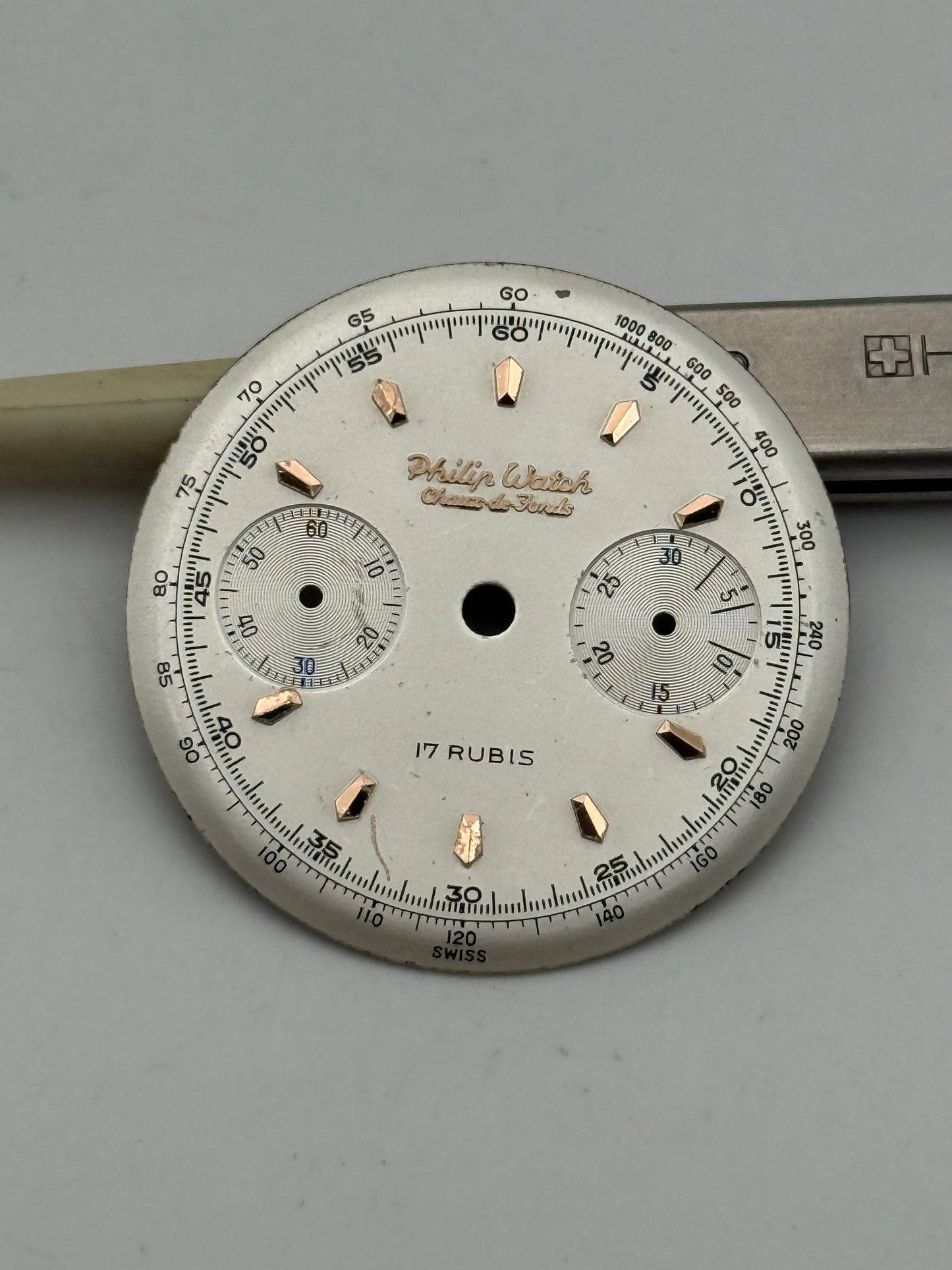 philip watch cahux de fonds 26,9mm r23 valjoux 23 dial quadrante