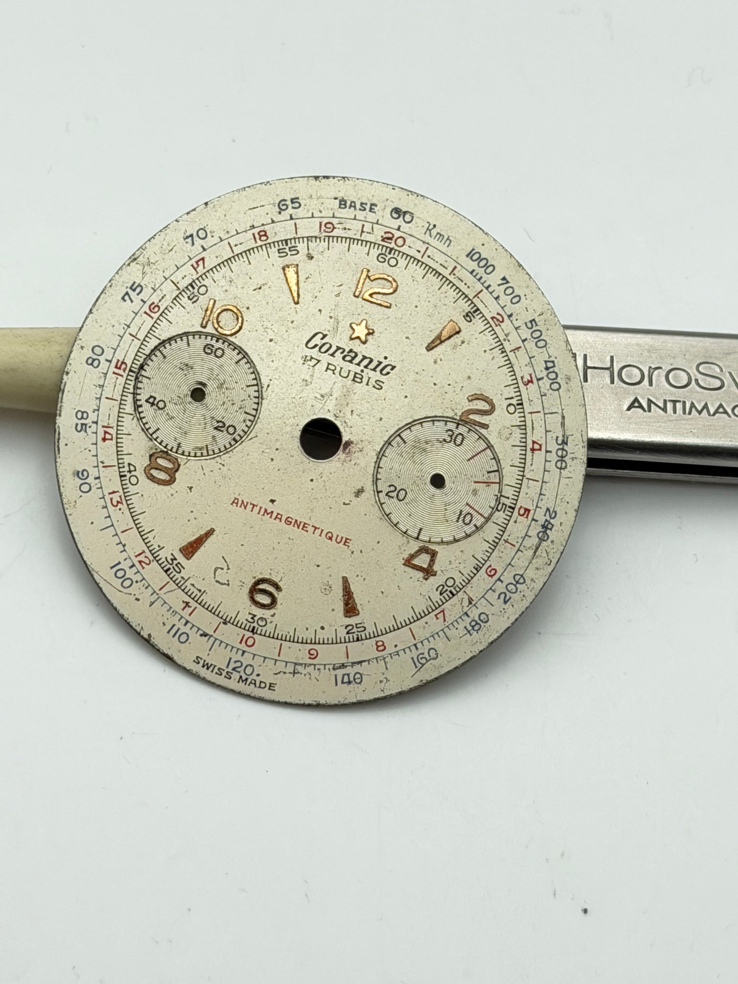 coranic 32.5mm chrono dial quadrante