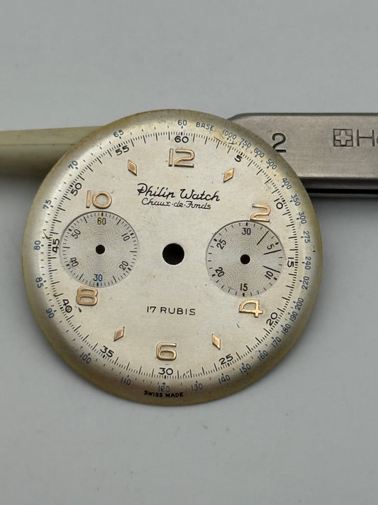 philip watch chaux de fonds 27,2mm r23 valjoux 23 dial quadrante