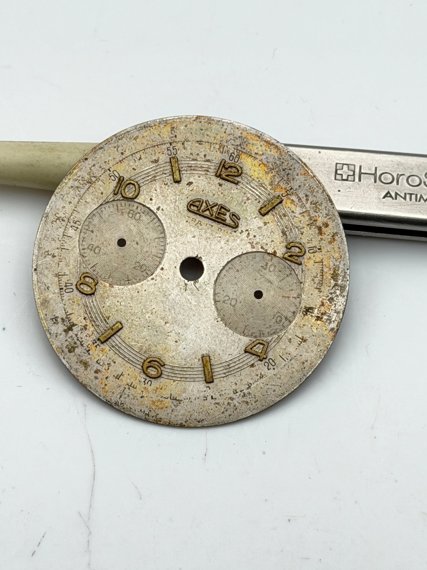axes 33.5mm chrono dial quadrante