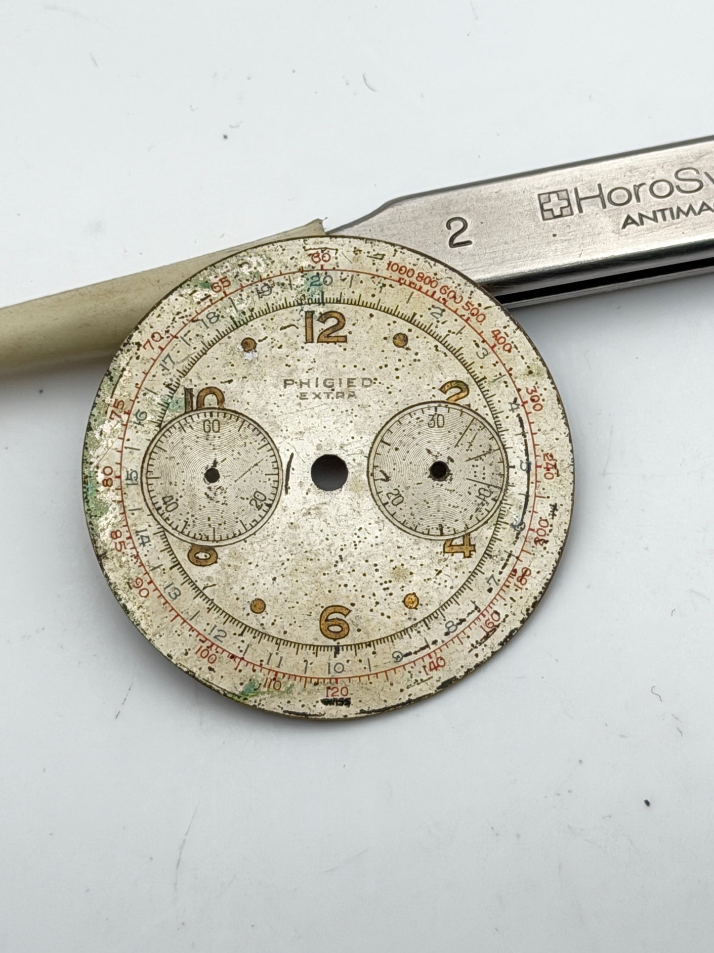 phigied extra chrono 28.5mm dial quadrante
