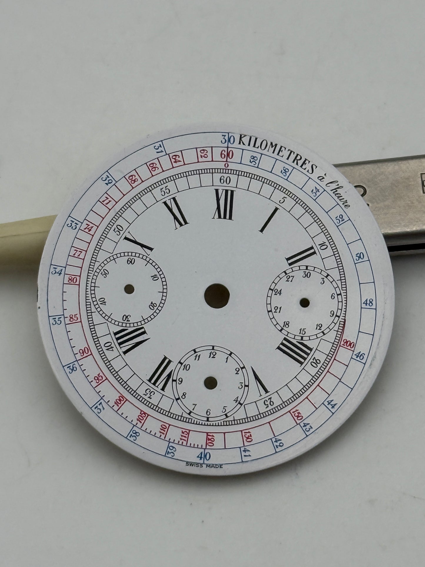 zenith 146hp porcelain 32,8mm chronograph dial quadrante
