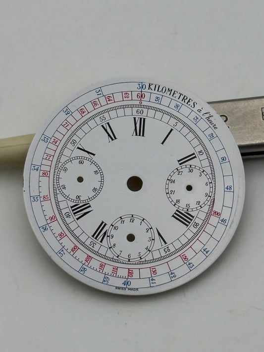 zenith 146hp porcelain 32,8mm chronograph dial quadrante
