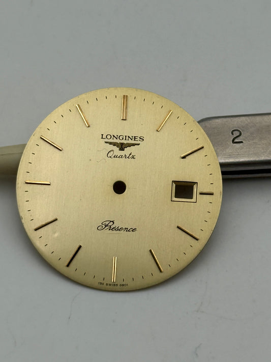 longine presence champagne 29mm dial quadrante