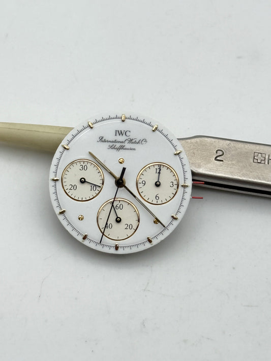 iwc 630 mecaquartz movement movimento chronograph rare