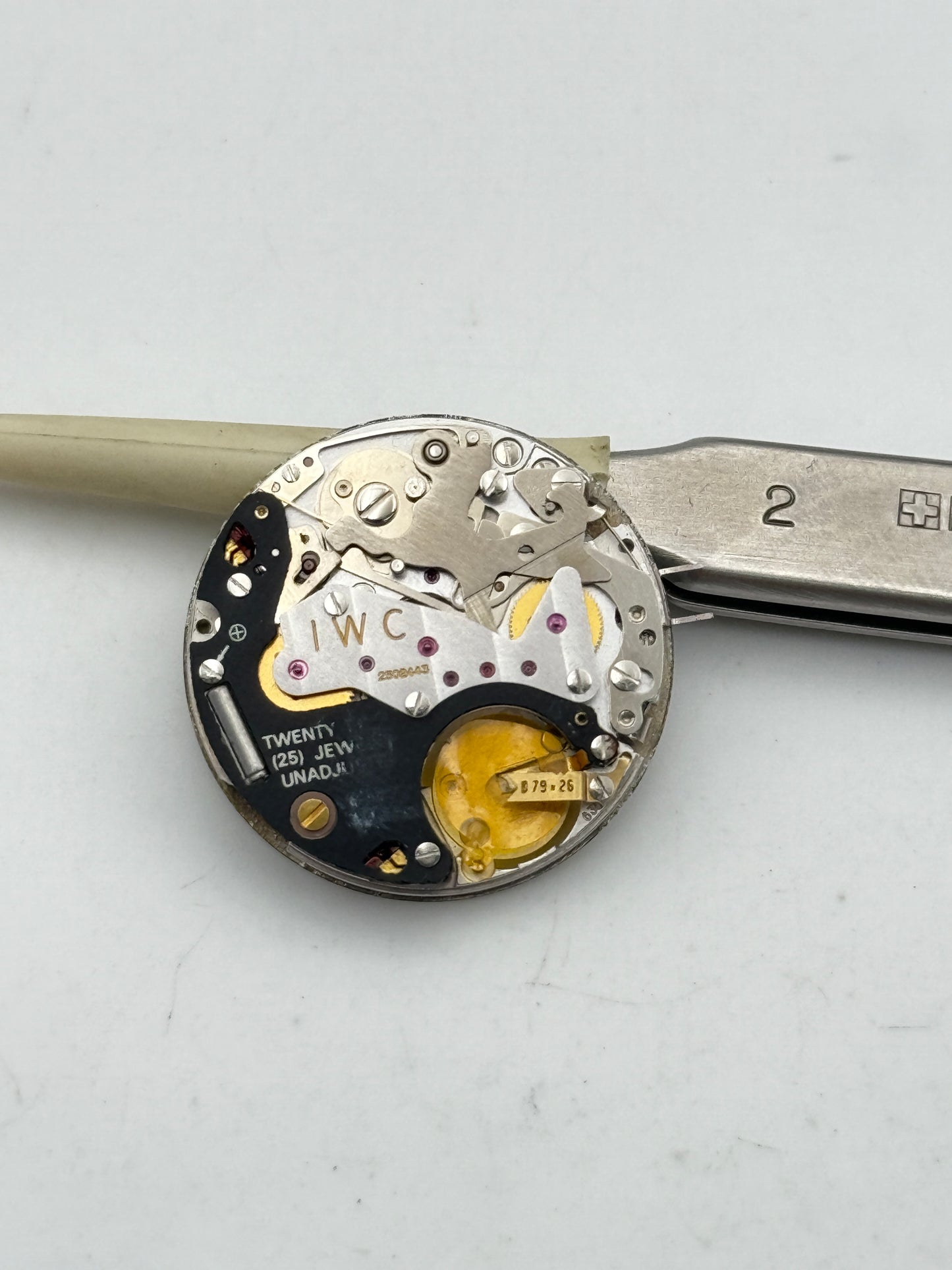 iwc 630 mecaquartz movement movimento chronograph rare