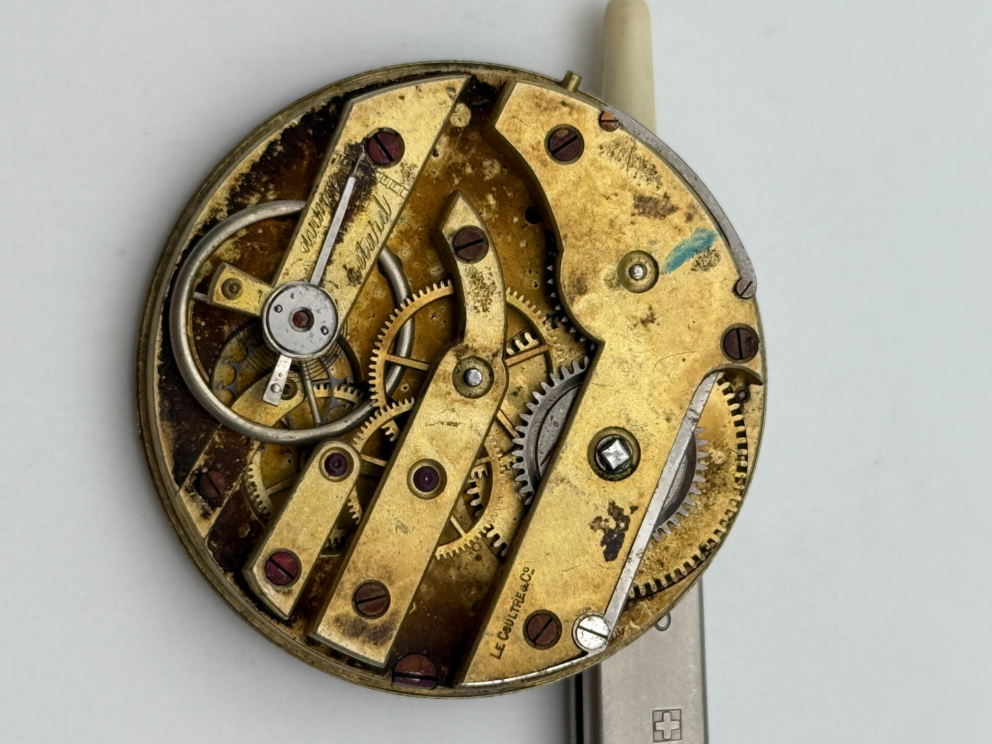 le coultre 41mm pocket watch movement movimeto jaeger