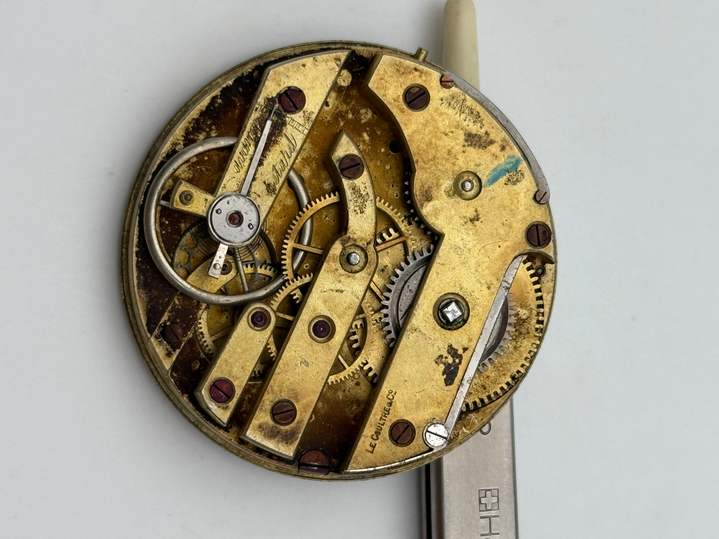 le coultre 41mm pocket watch movement movimeto jaeger