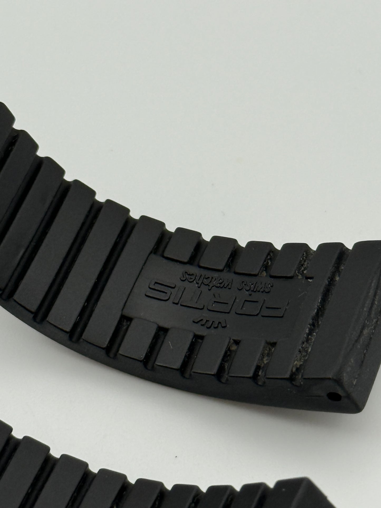 fortis cinturino strap gomma rubber swiss made spacematic 20mm