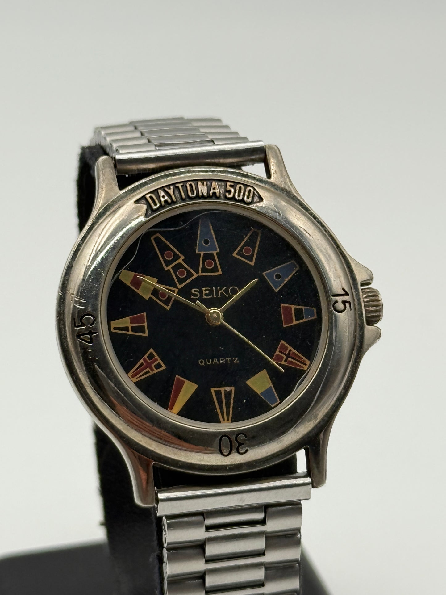seiko daytona 500 0232 36mm quartz