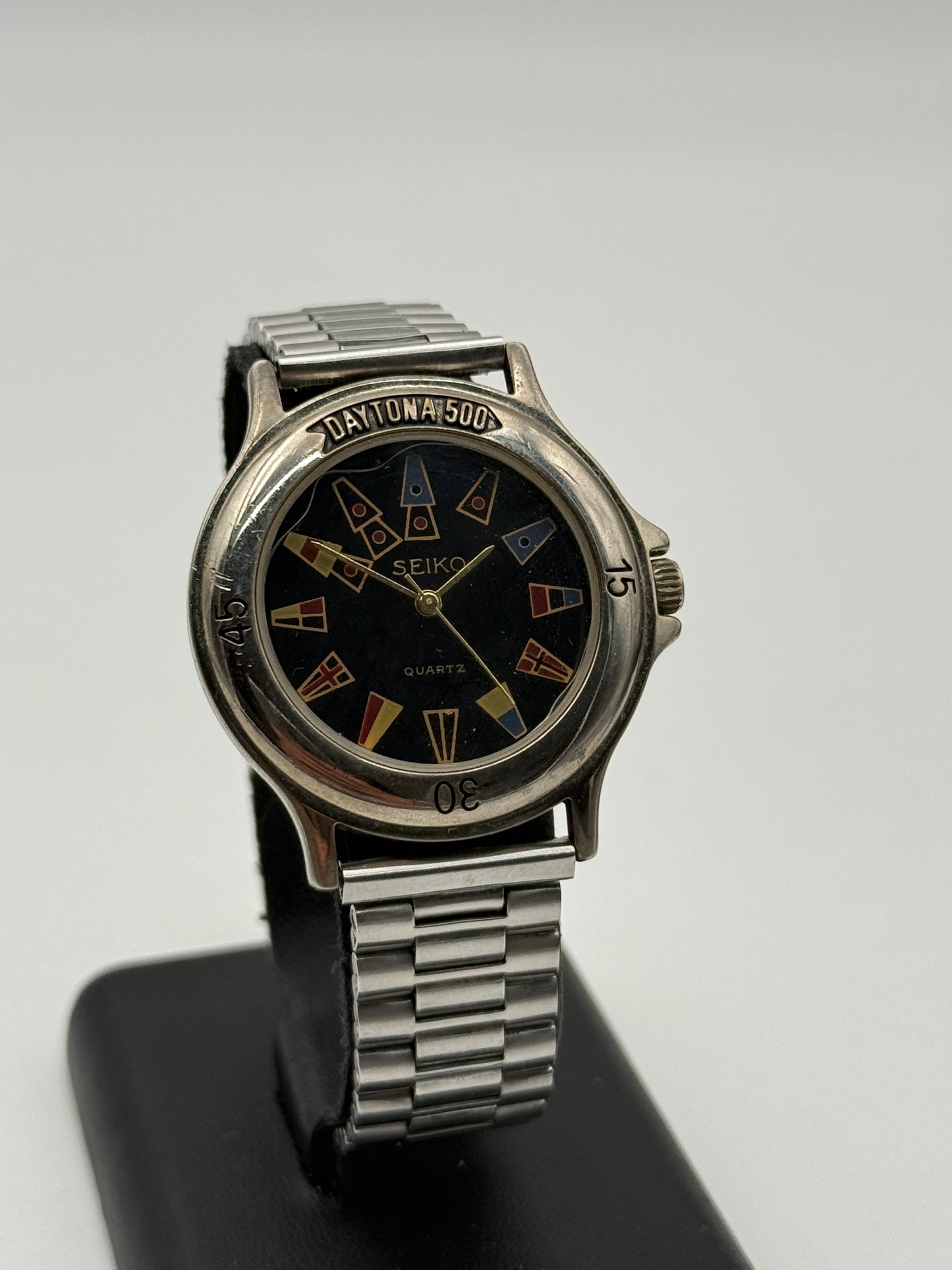 seiko daytona 500 0232 36mm quartz