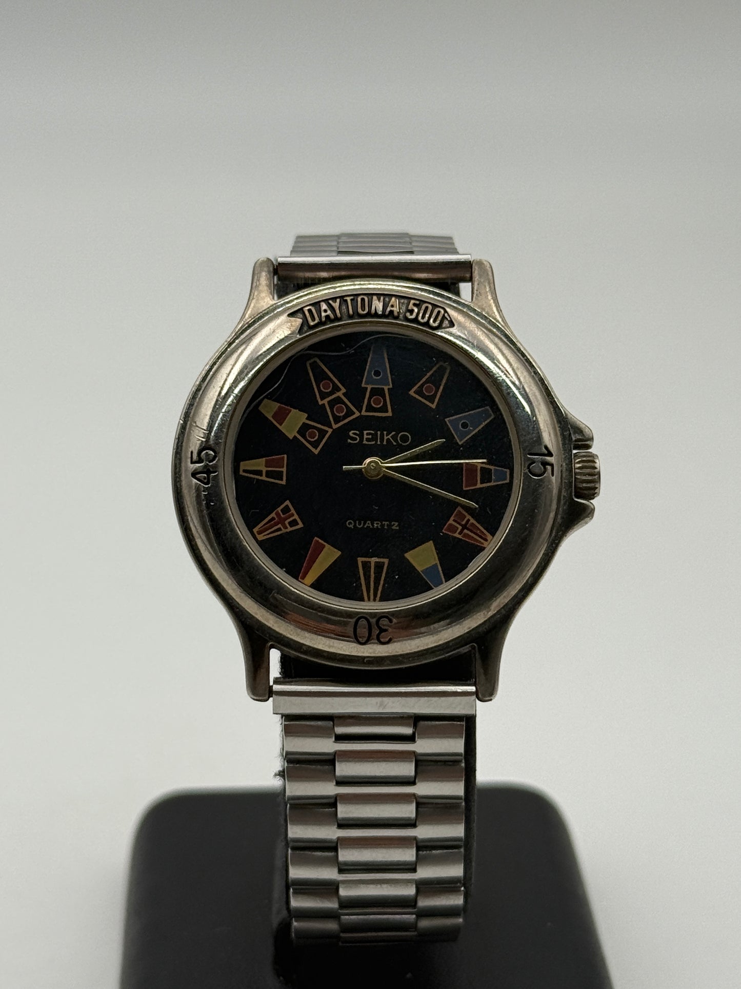seiko daytona 500 0232 36mm quartz