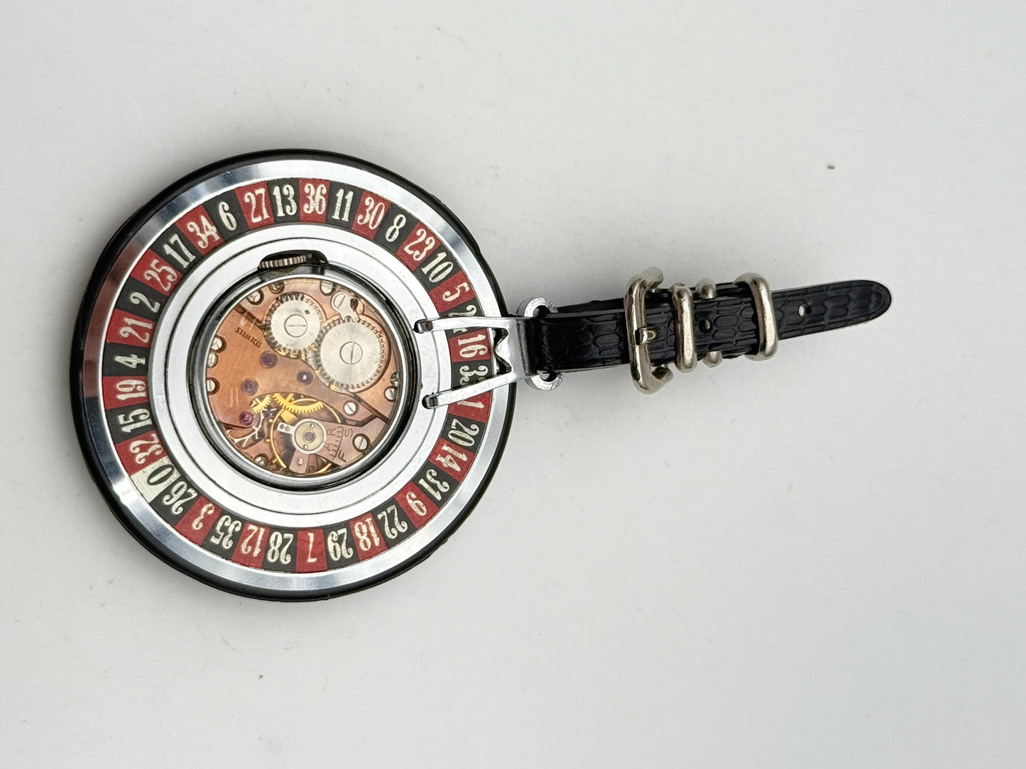 hermin roulette pocket watch 45mm vintage rare