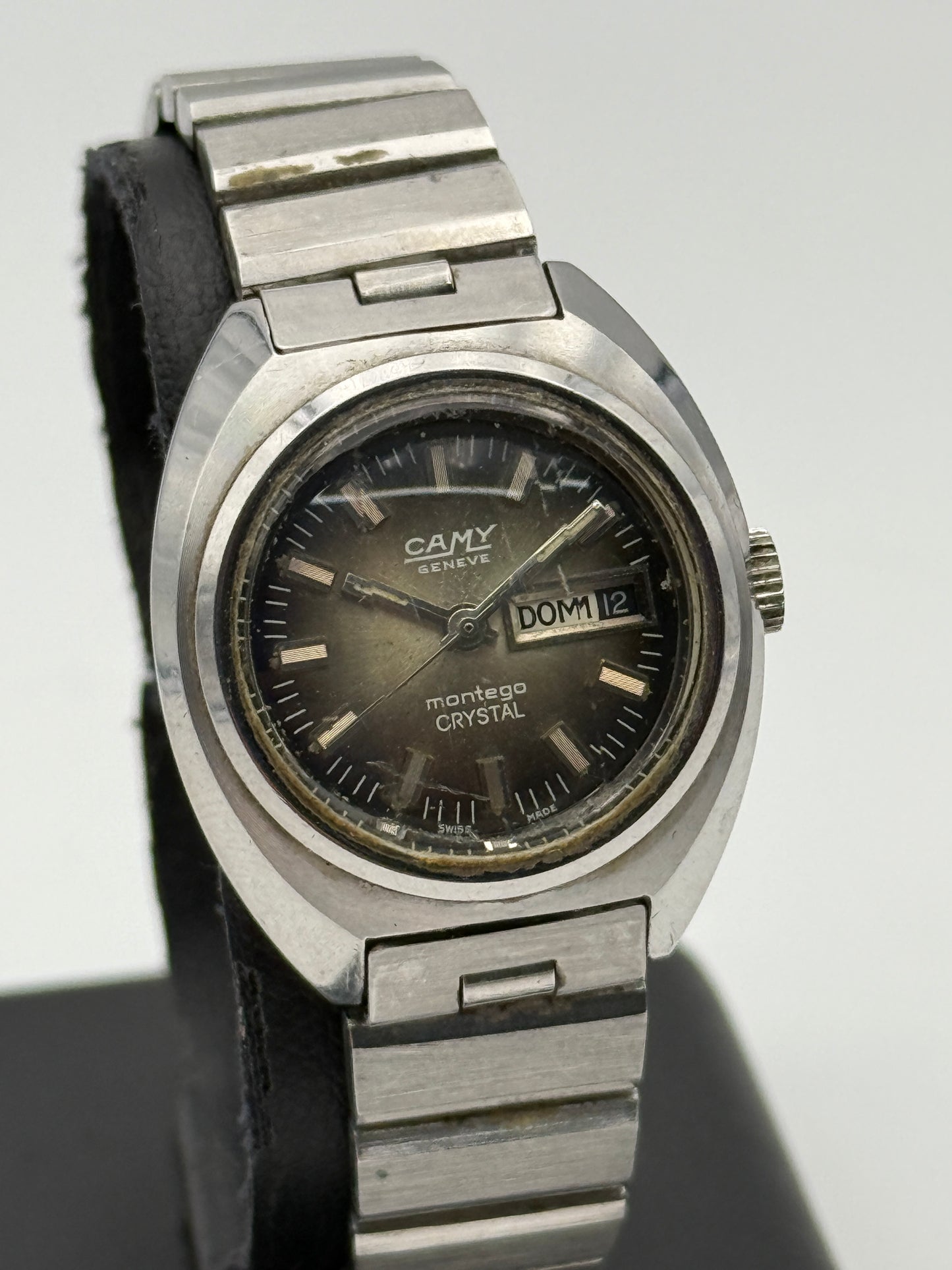 camy montego swiss made eta 2671 automatic crystal 26mm
