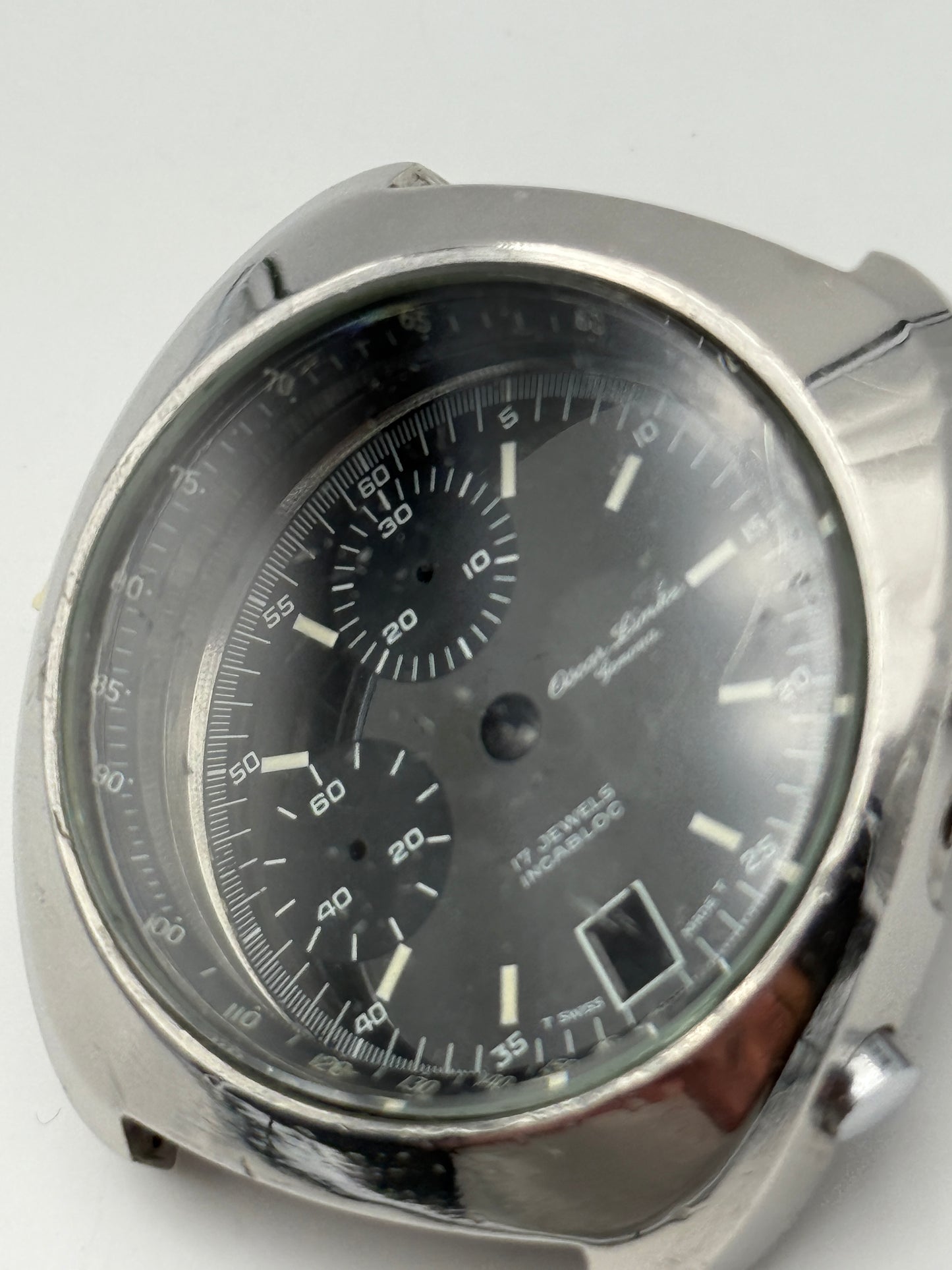 oscar linke cassa case chrono valjoux 7765 helmet 38mm