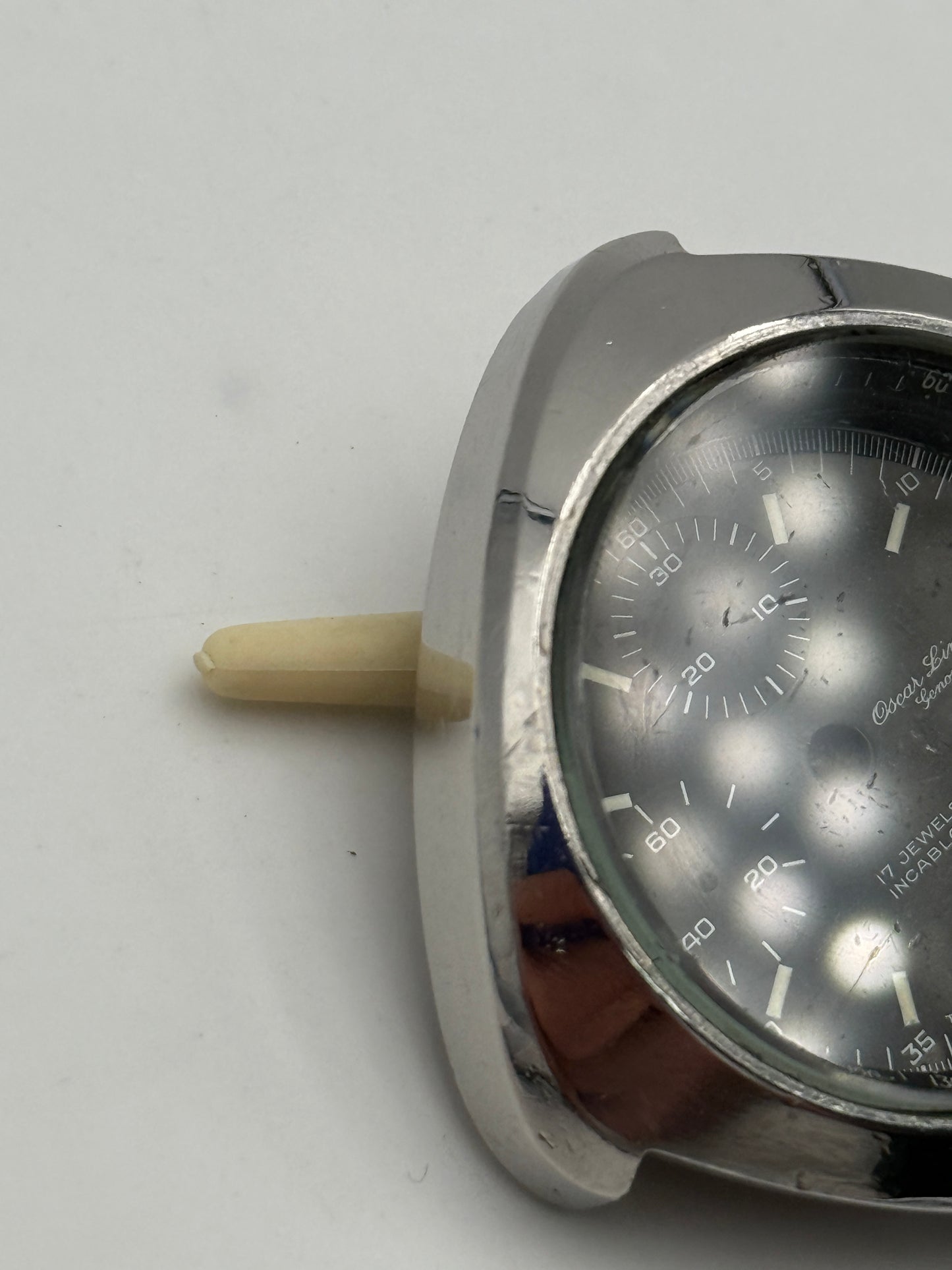 oscar linke cassa case chrono valjoux 7765 helmet 38mm