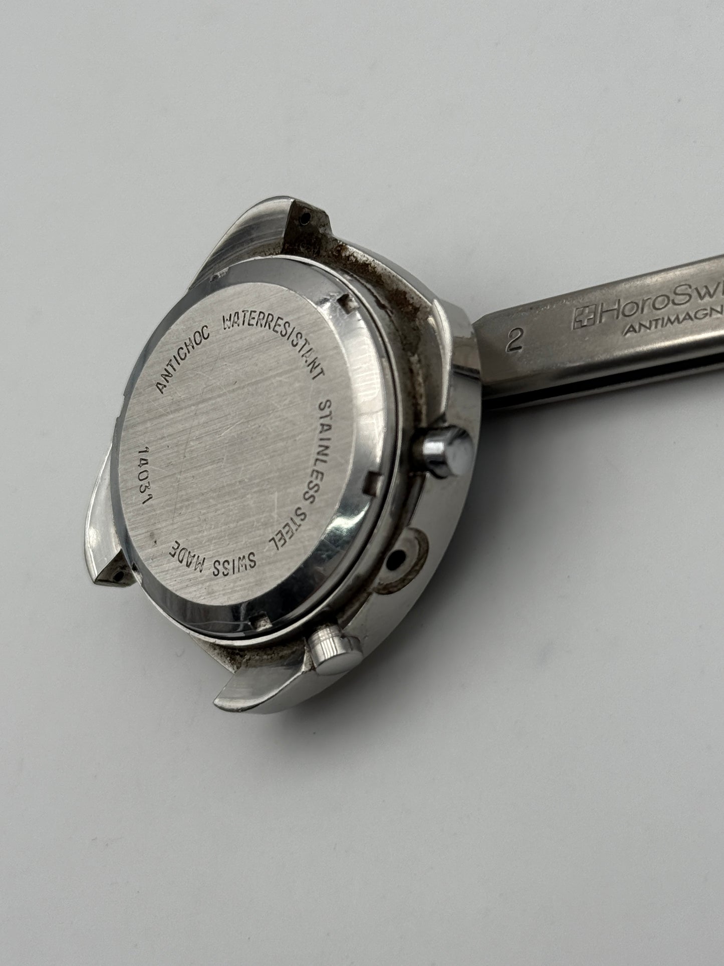 oscar linke cassa case chrono valjoux 7765 helmet 38mm