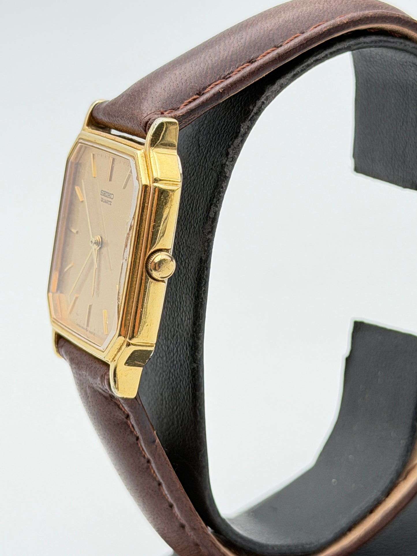 seiko quartz vintage gold plated 6532-5150 28x35mm