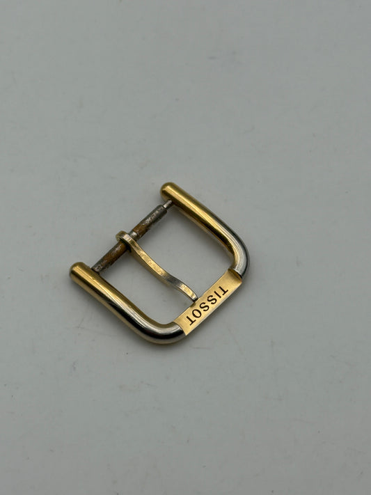 tissot dorata 16mm gold plated fibbia buckle vintage