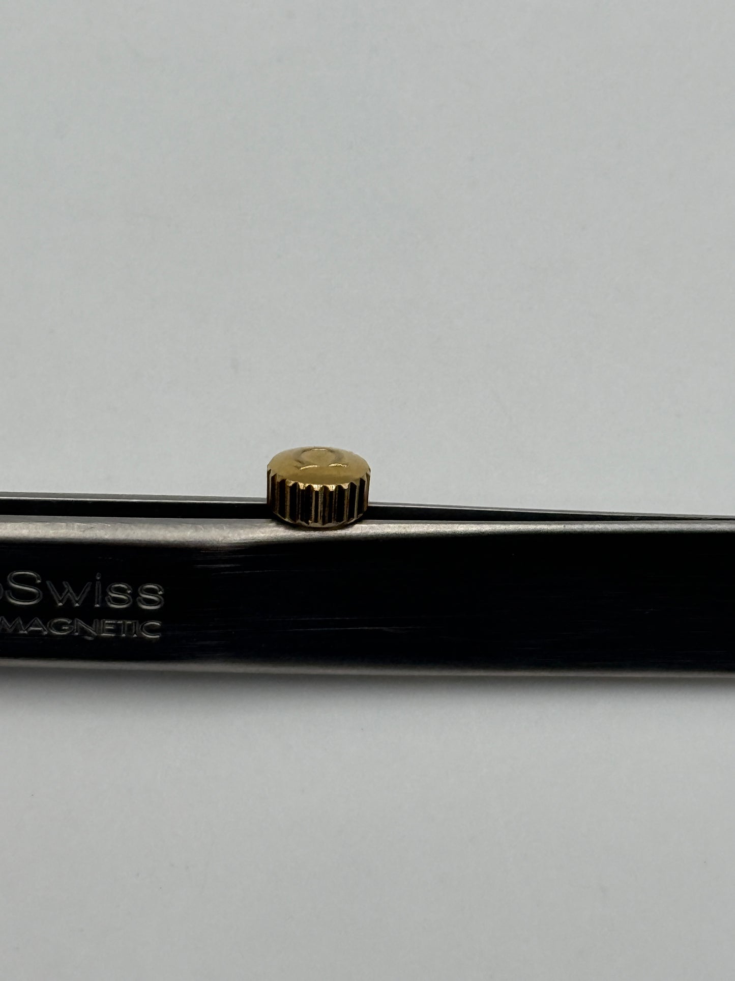 Omega corona crown waterproof impermeabile 5.5x3mm gold plated