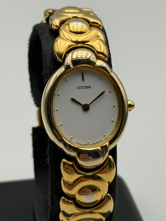 citizen cioccolatino choccolate gold plated 5920-h11615 23mm quartz