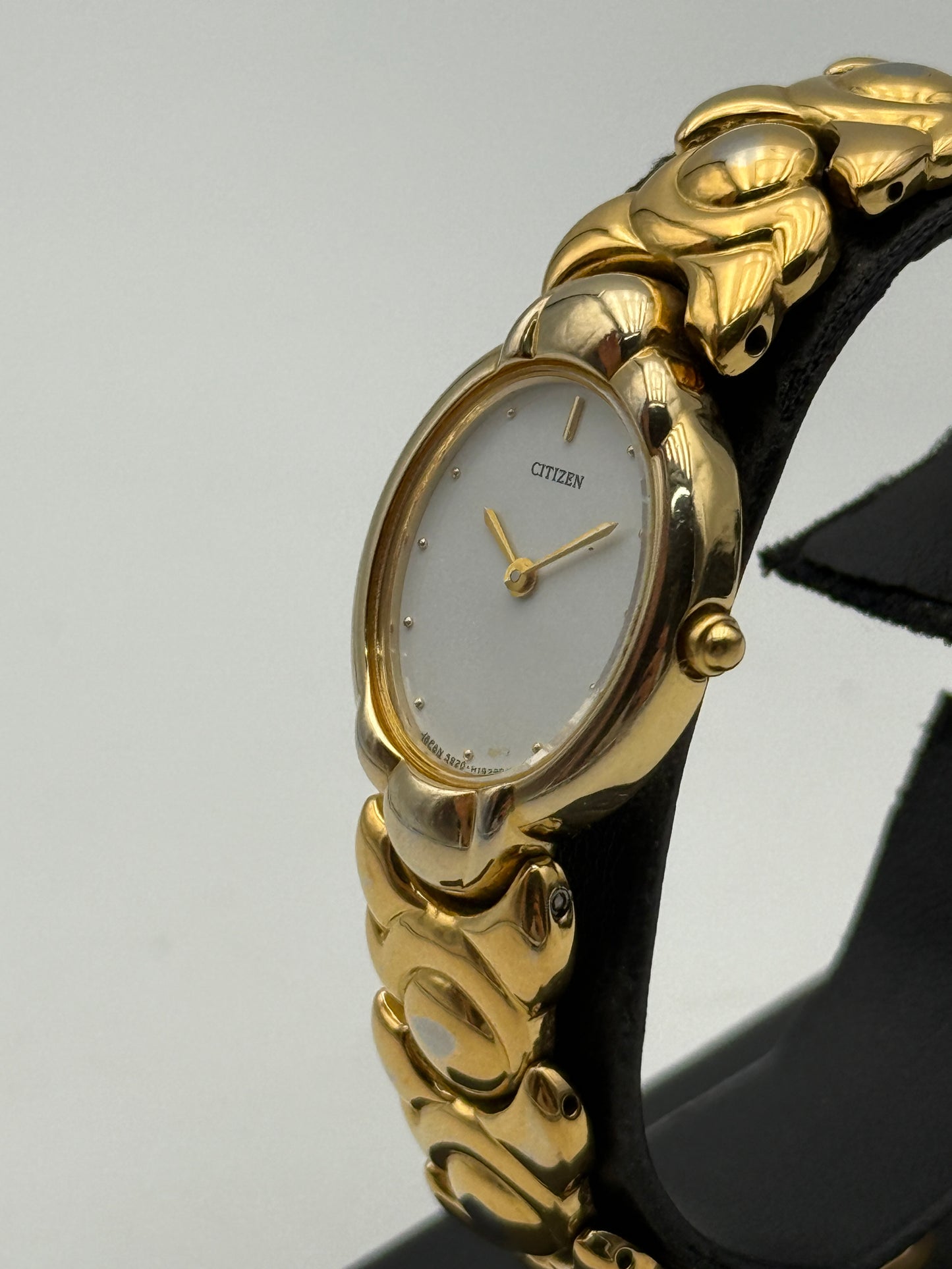 citizen cioccolatino choccolate gold plated 5920-h11615 23mm quartz