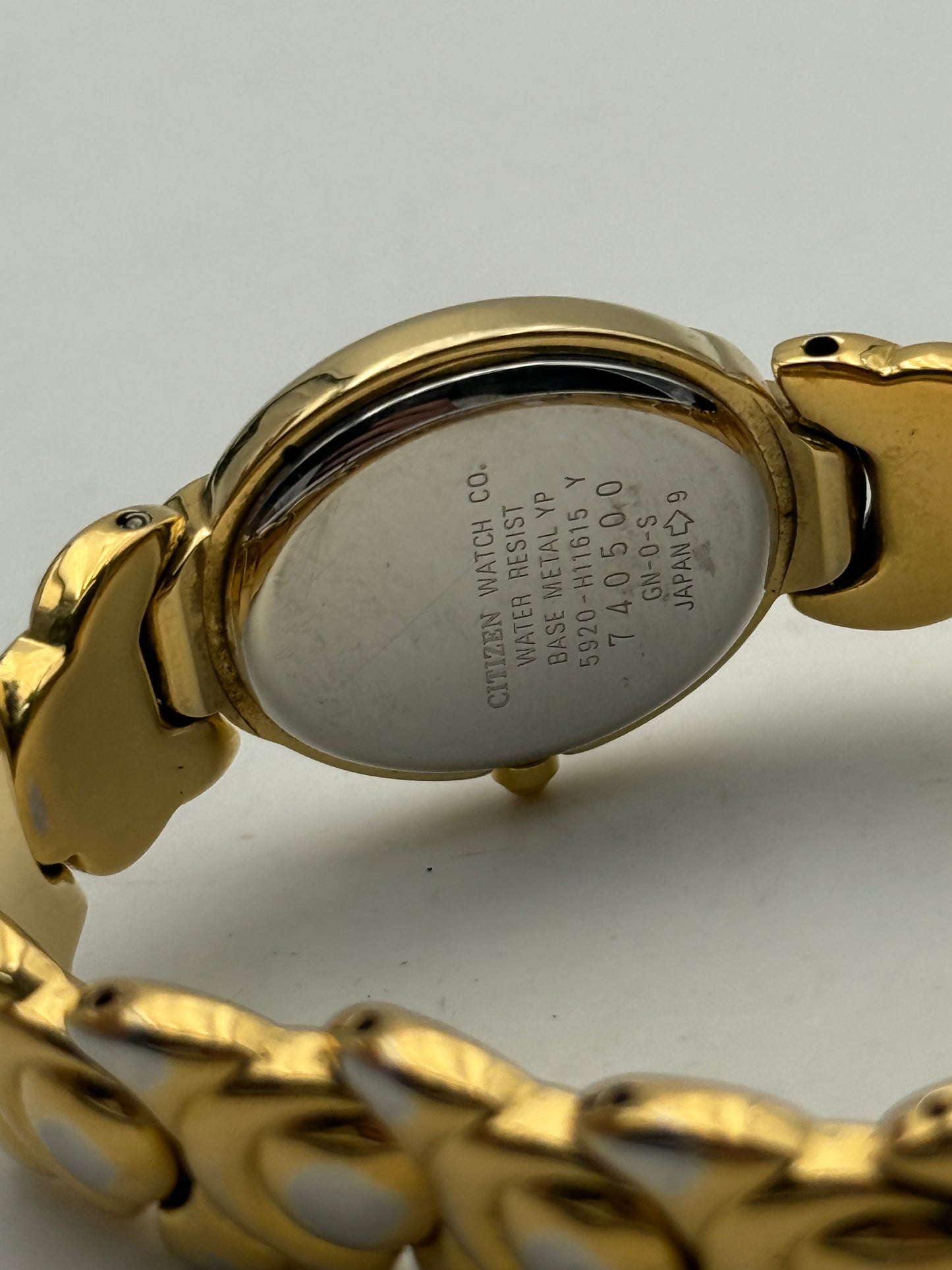 citizen cioccolatino choccolate gold plated 5920-h11615 23mm quartz