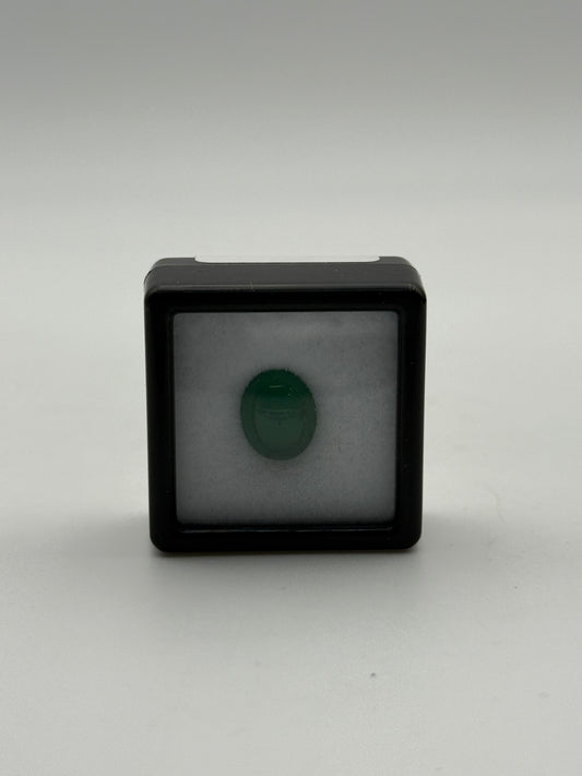 crisoparasio verde ovale natural naturale 2.01ct