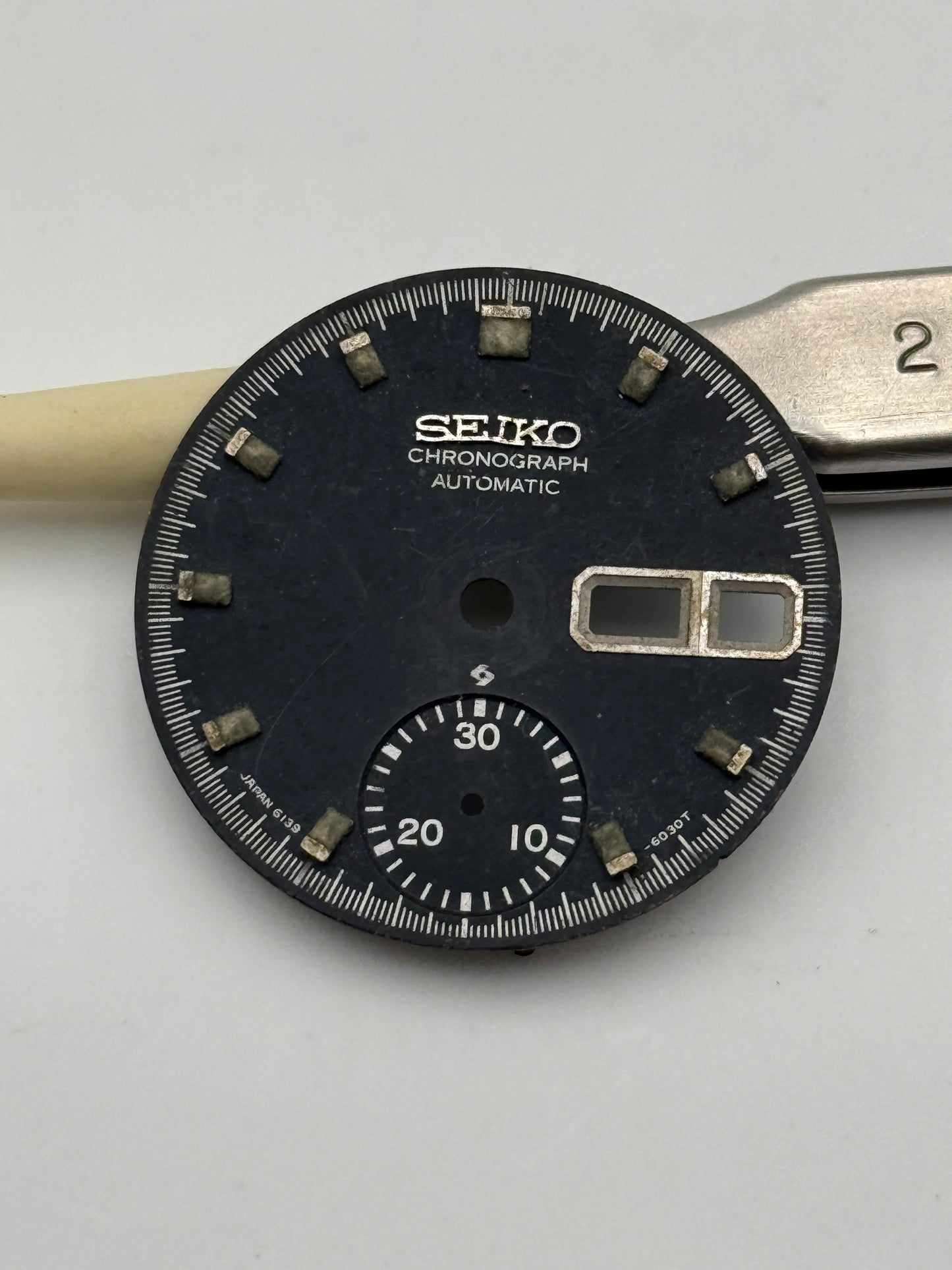 Seiko chrono 6139 27.6mm dial quadrante  genuine