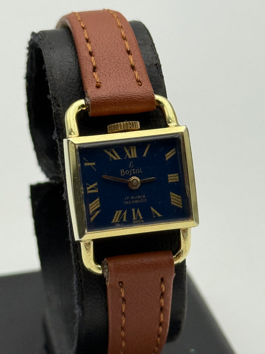 Bostol lucchetto padlock swiss made vintage watch 19x26mm