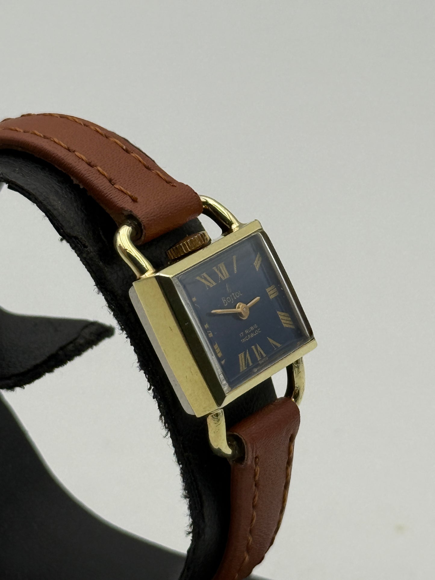 Bostol lucchetto padlock swiss made vintage watch 19x26mm