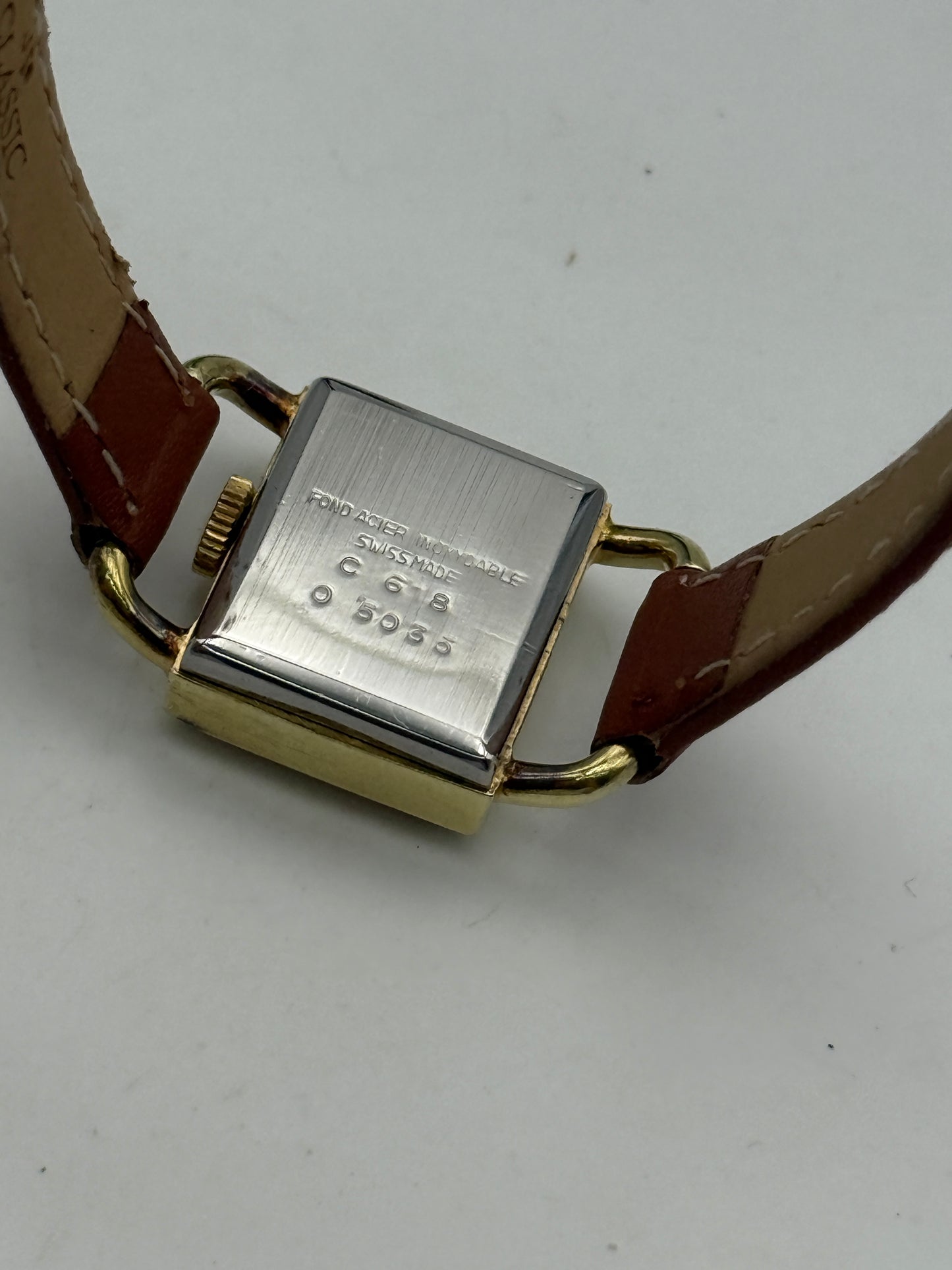 Bostol lucchetto padlock swiss made vintage watch 19x26mm