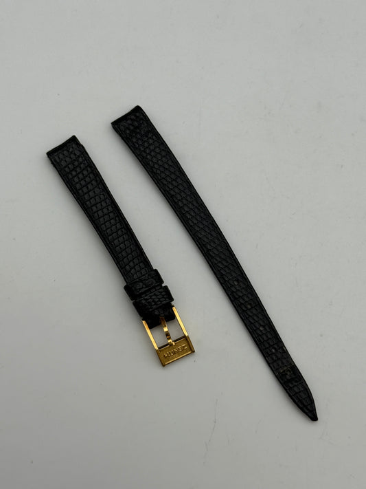 zenith cinturino strap pelle leather black nero 10mm