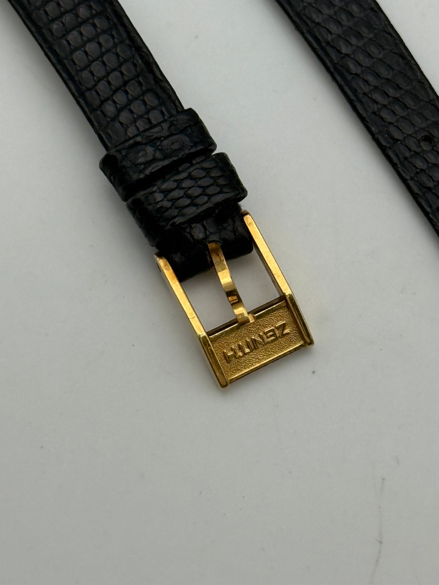 zenith cinturino strap pelle leather black nero 10mm