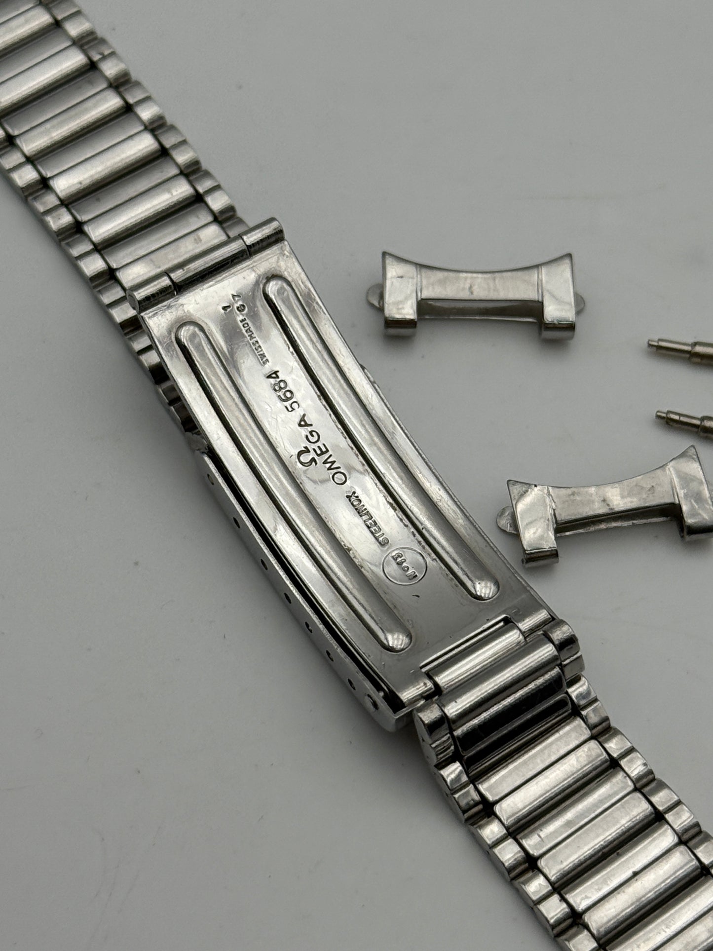 omega seamaster 120 5684 1-67no.13 16mm endlink 537 cinturino strap bracelet