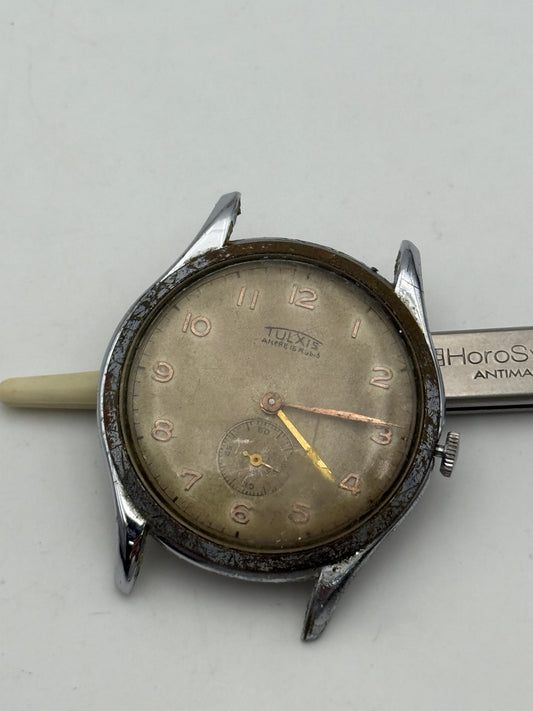 tulxis 37mm vintage swiss made watch manual wind