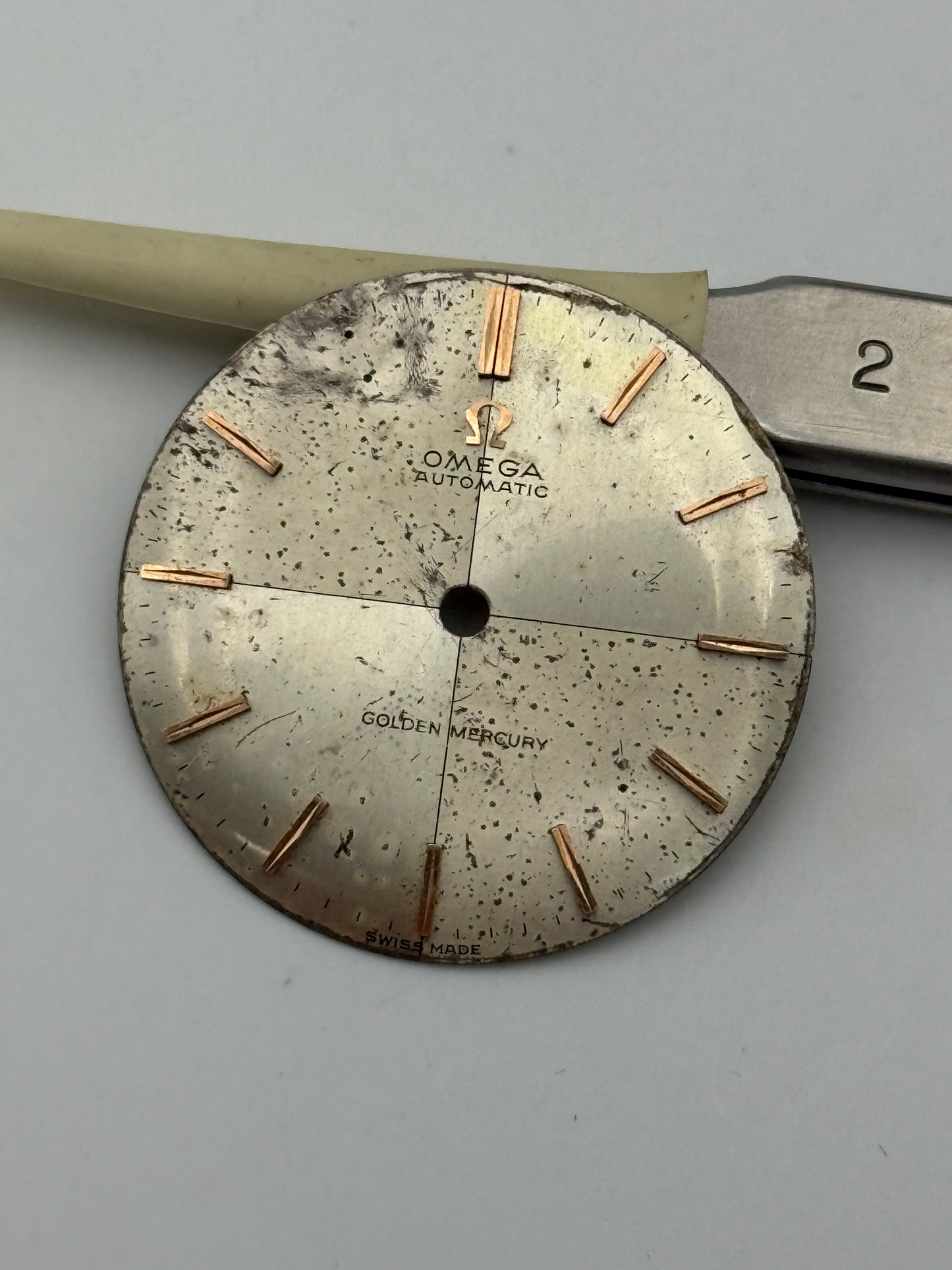 omega automatic golden mercury 29.4mm dial quadrante