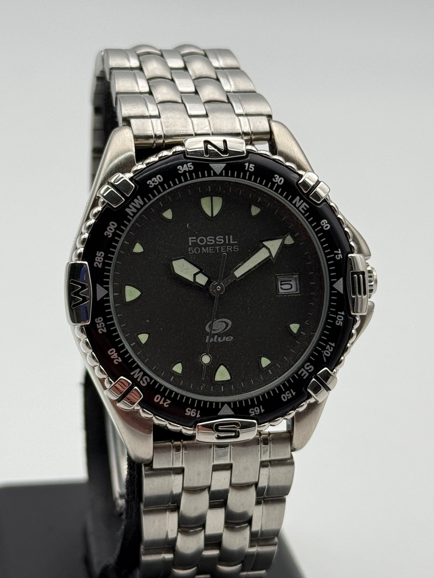 fossil blue 50 meters am-3054 38mm
