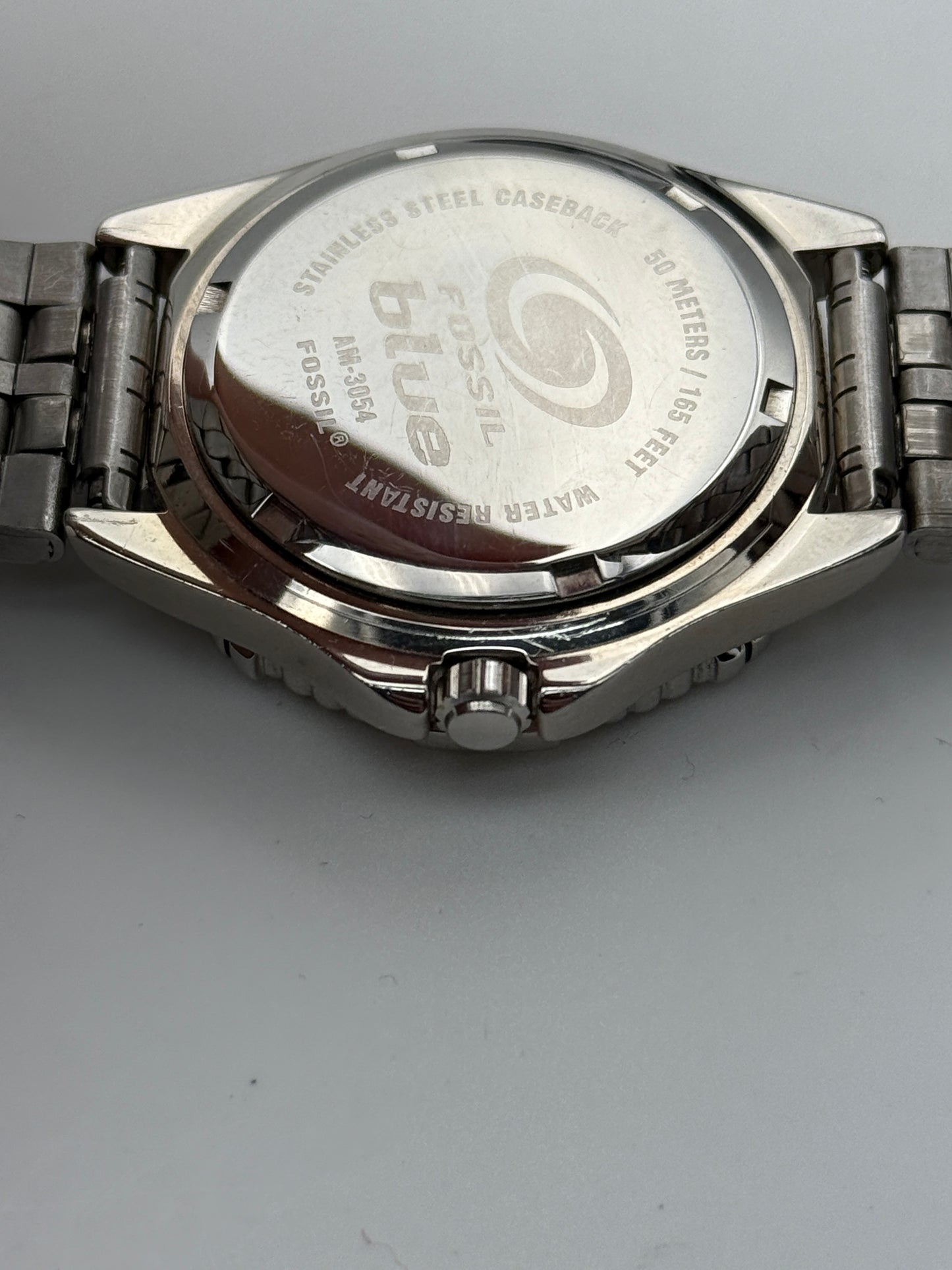 fossil blue 50 meters am-3054 38mm